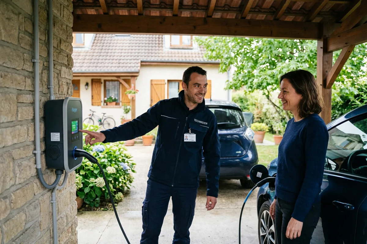 Mise en service et explication du fonctionnement de la Wallbox à Monts Mise en service et explication du fonctionnement de la Wallbox à Monts